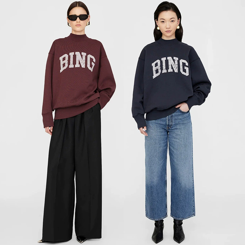 Streetwear Brands 2026 - Original Designer Nischenmarke Damen Hochkragen-Fleece-Sweatshirt 2026