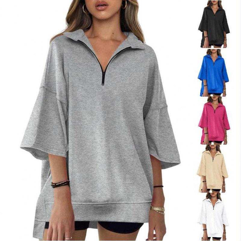 Streetwear Brand Collection - Langes V-Ausschnitt Damen-Sweatshirt, lässiges Sportbekleidungs-Set, Winterkollektion,