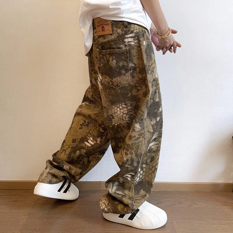 Streetwear Brand Popular - Neue Männer Chic Snake Print Streetwear