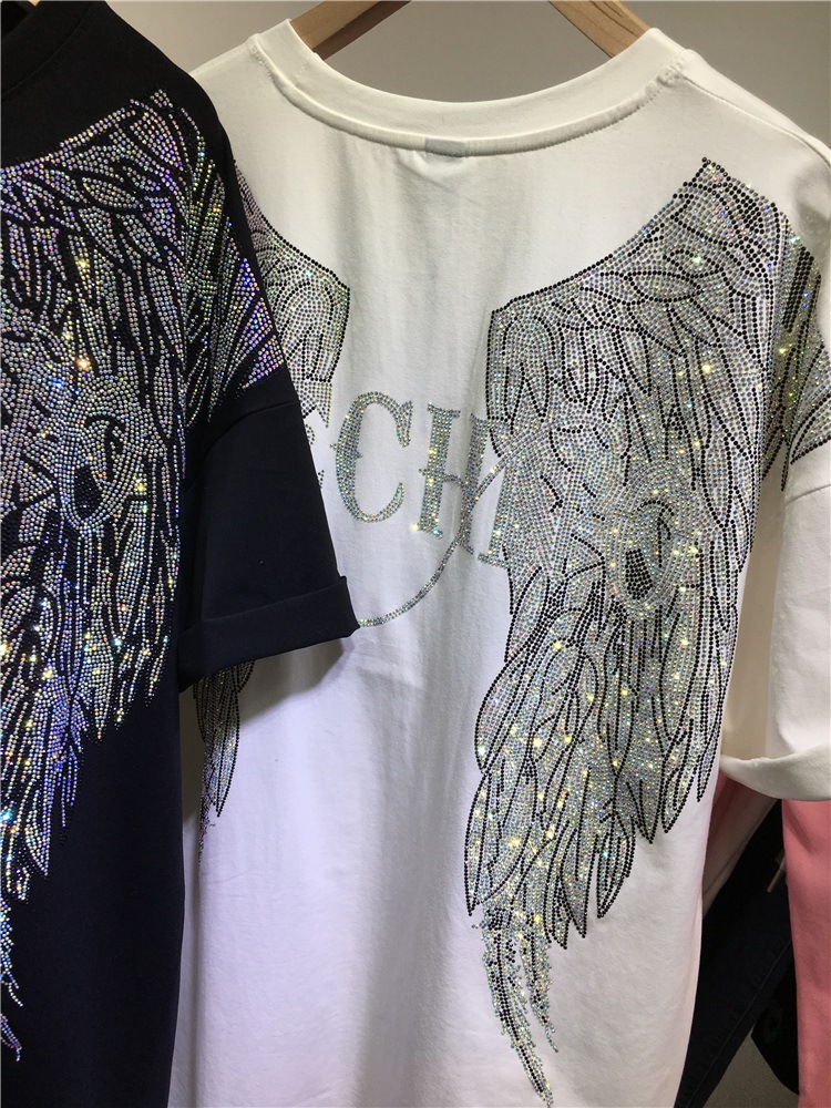 L-4XL übergroße Strass Engels  – Streetwear Brand Top Bewertung und Preis